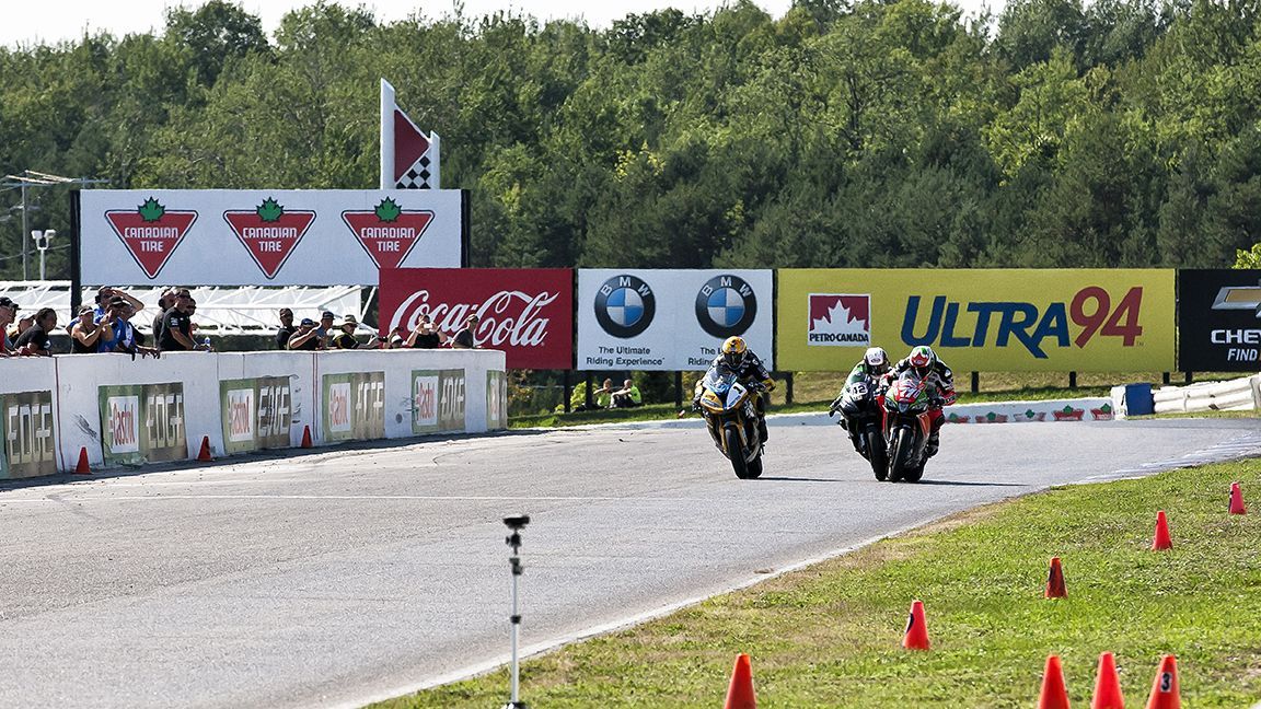 A seriously close finish for Round 6 of CSBK at Canadian Tire Motorsports Park