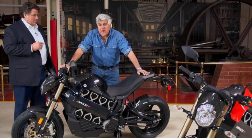 Jay Leno chats with Bramscher the founder of Brammo