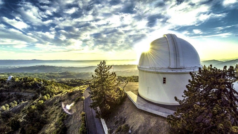 Lick Observatory - View from Mount Hamilton, California