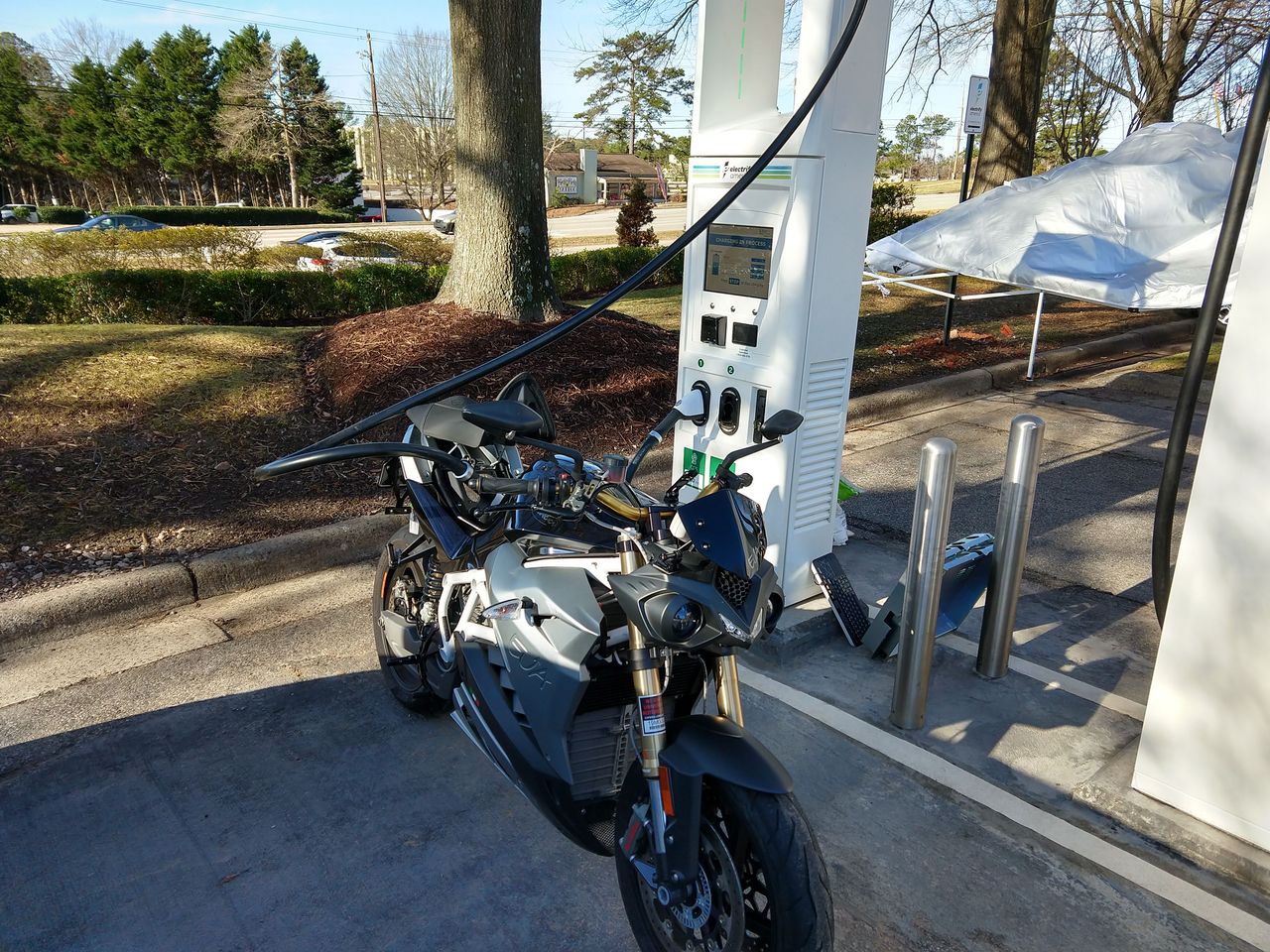 testing Raleigh Electrify America station.