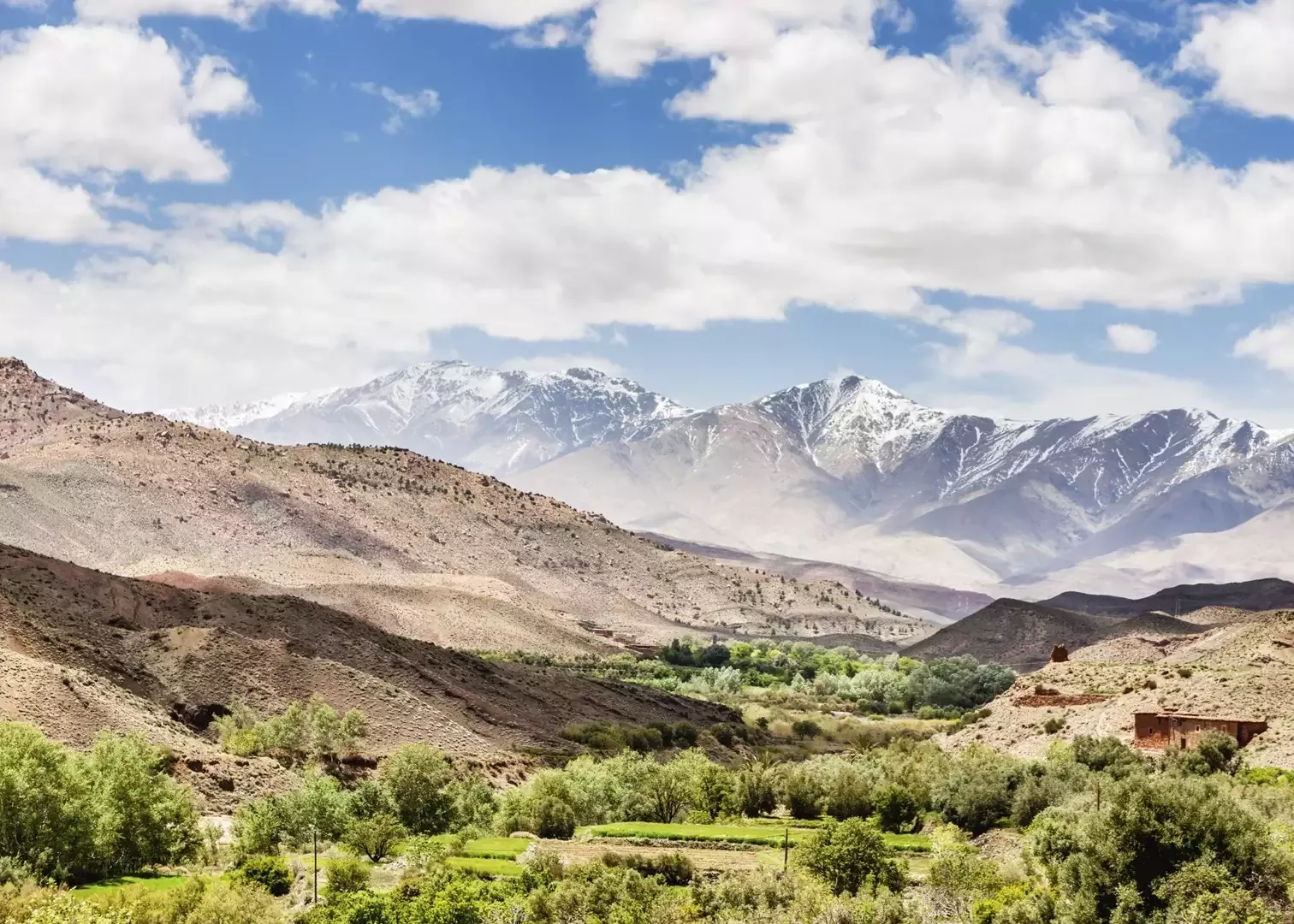 The view of the Atlas Mountains. Photo via audleytravel.org