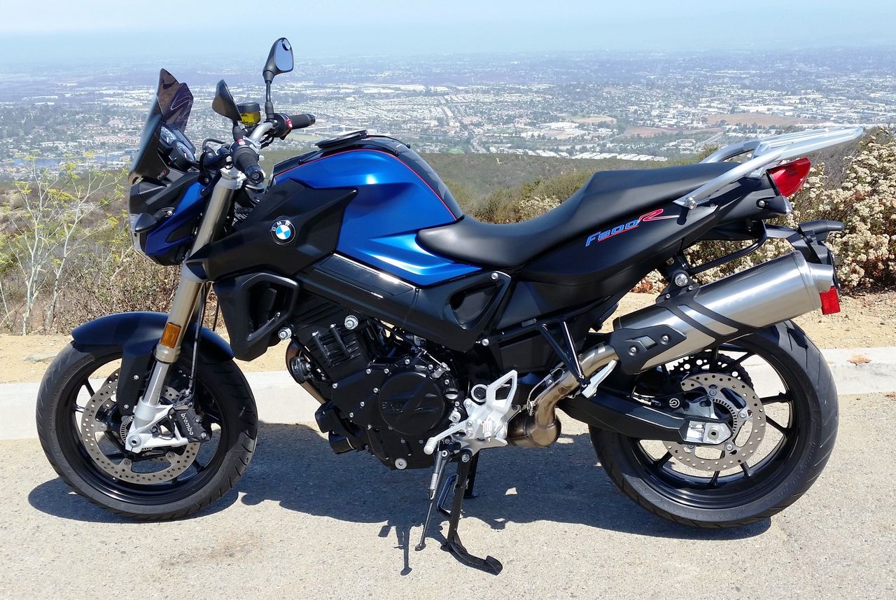 2015 BMW F800R on Center Stand