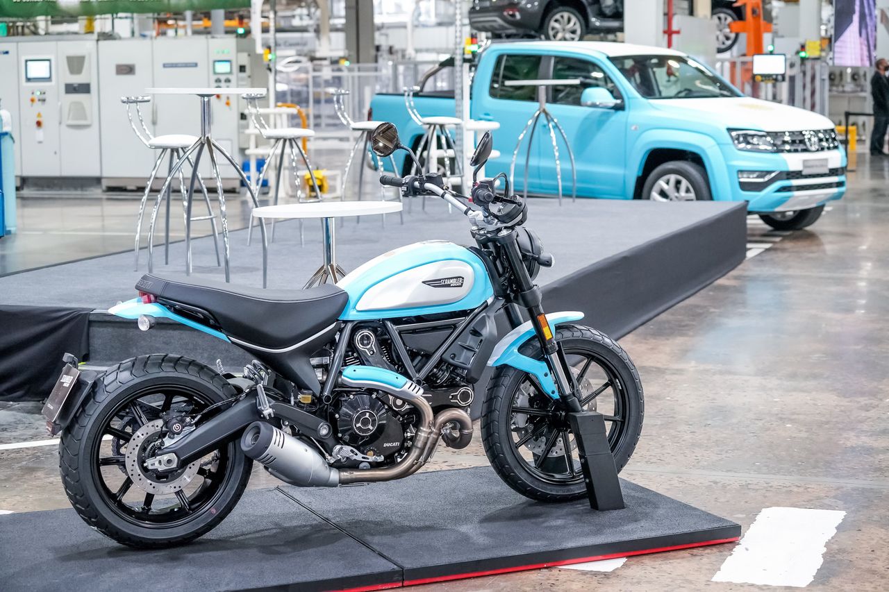 The Ducati Scrambler Icon will  be the first bike assembled under the agreement. Ducati photo