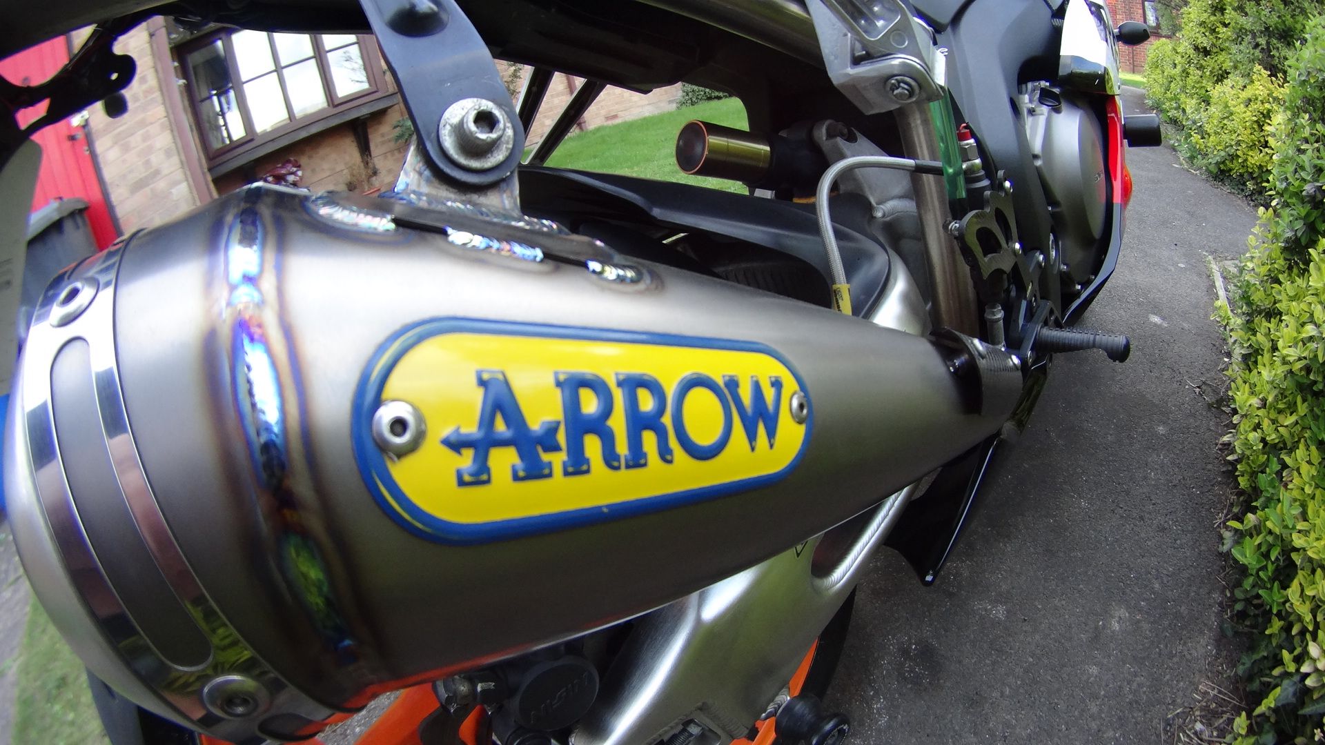 Arrow MotoGP replica twin system.