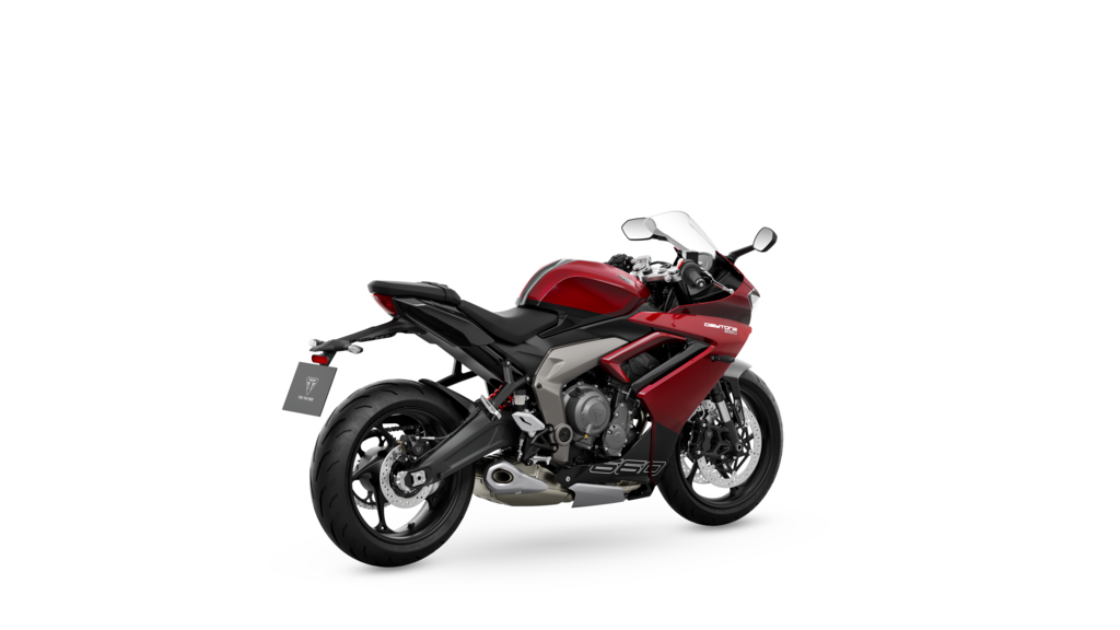 The 2024 Daytona 660 is offered with a wide range of accessories. Triumph photo