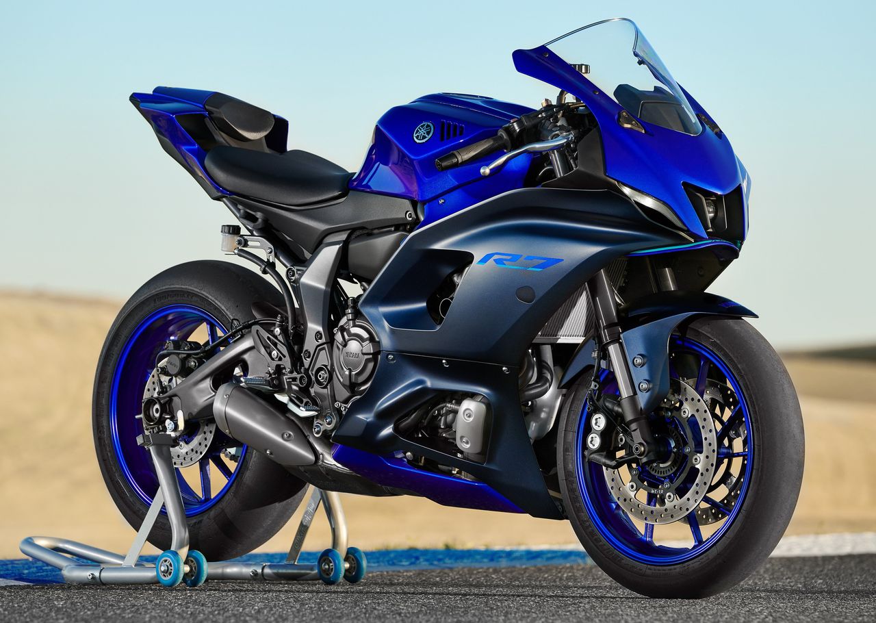 The 2022 YZF R7 should be in dealers in June. Yamaha photo
