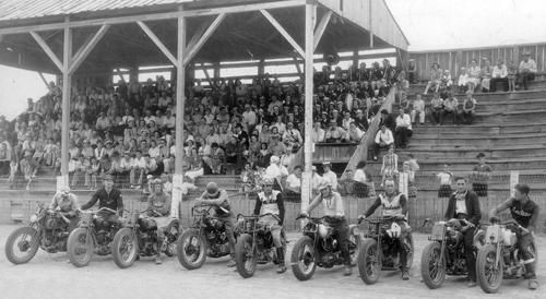 First Sturgis Motorcycle Rally Race