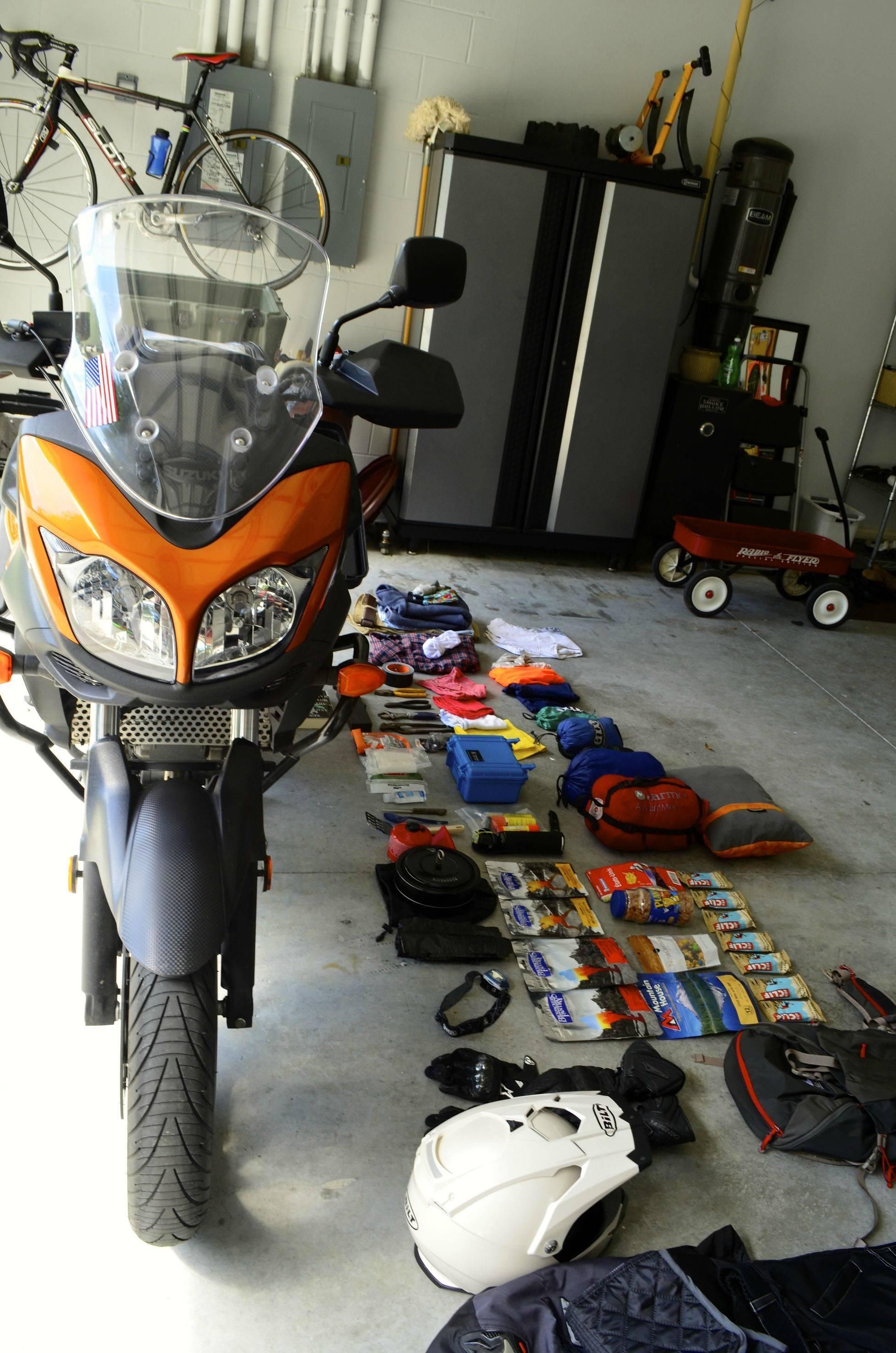 What you need for an 8,000 mile motorcycle ride