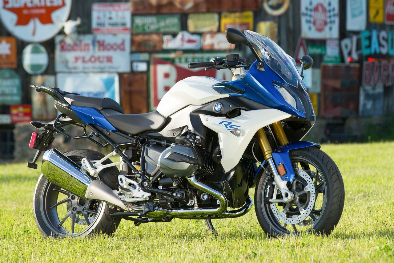 BMW R1200RS in blue and white livery 2015 Edition