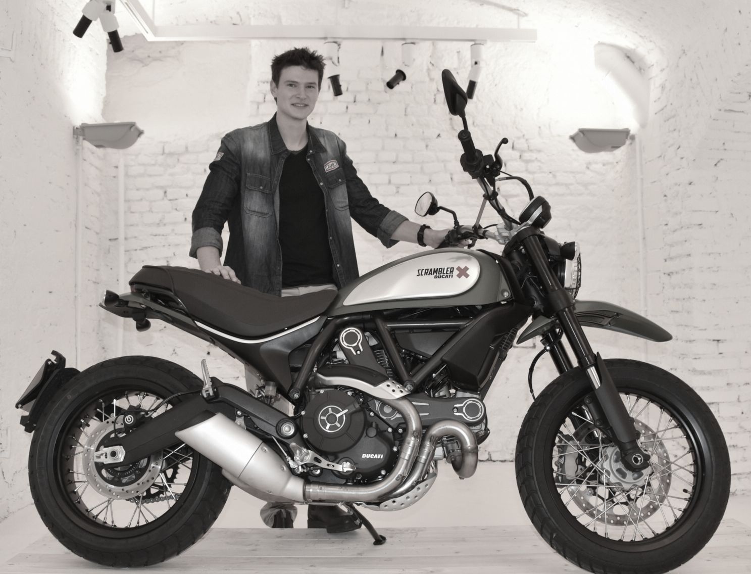Julien Clement, 26 is the designer who drew the Ducati Scrambler