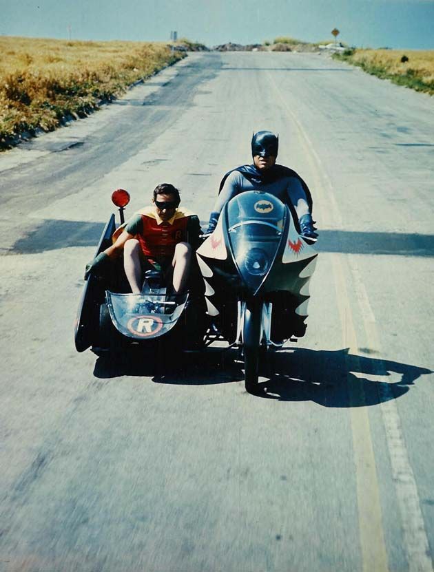 The Original Batcycle from the movie Batman and Robin in 1966. Photo from 1966batmobile