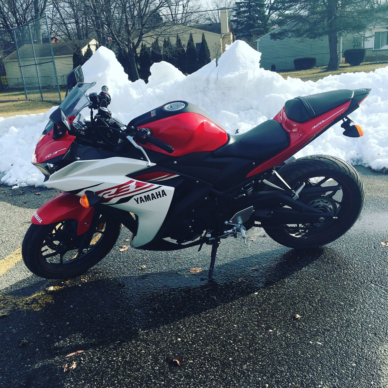 Snowy day ride