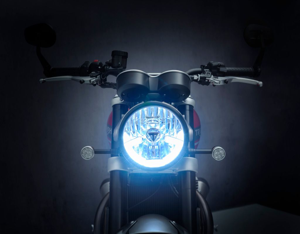 The new Speed Twin comes with upgraded lighting. Triumph Motorcycles photo