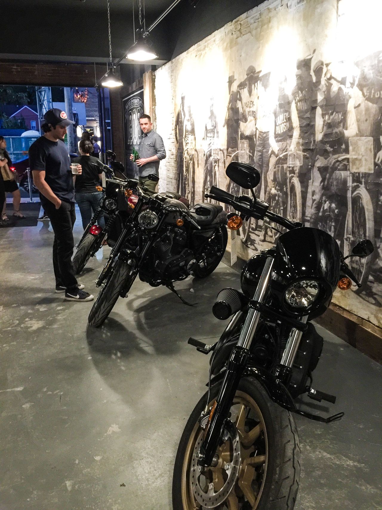 Entering the 1903 Harley-Davidson Café in Toronto