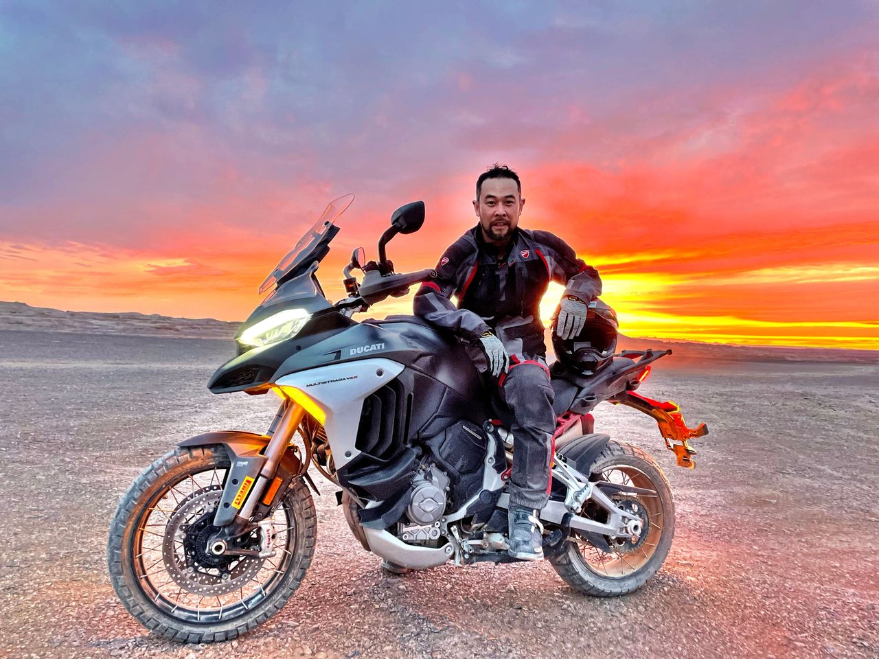 Episode 1 of the Ducati Multistrada V4 Silk Road Grand Tour is online now. Ducati photo