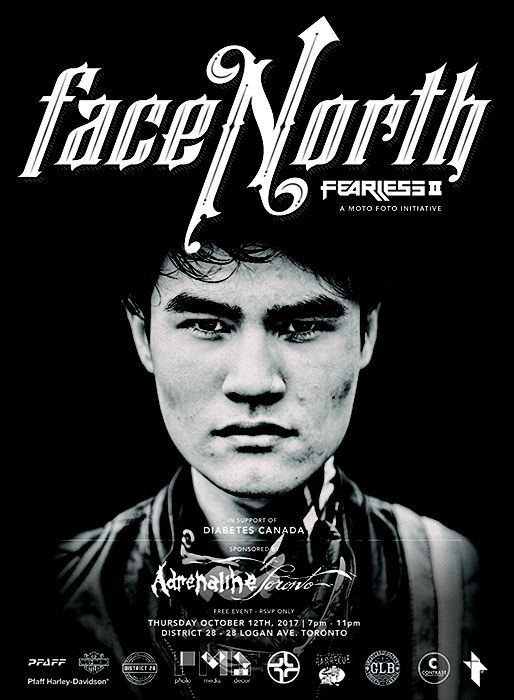 FEARLESS II: Face North official event poster. Use #FearlessTO to get involved on social media.