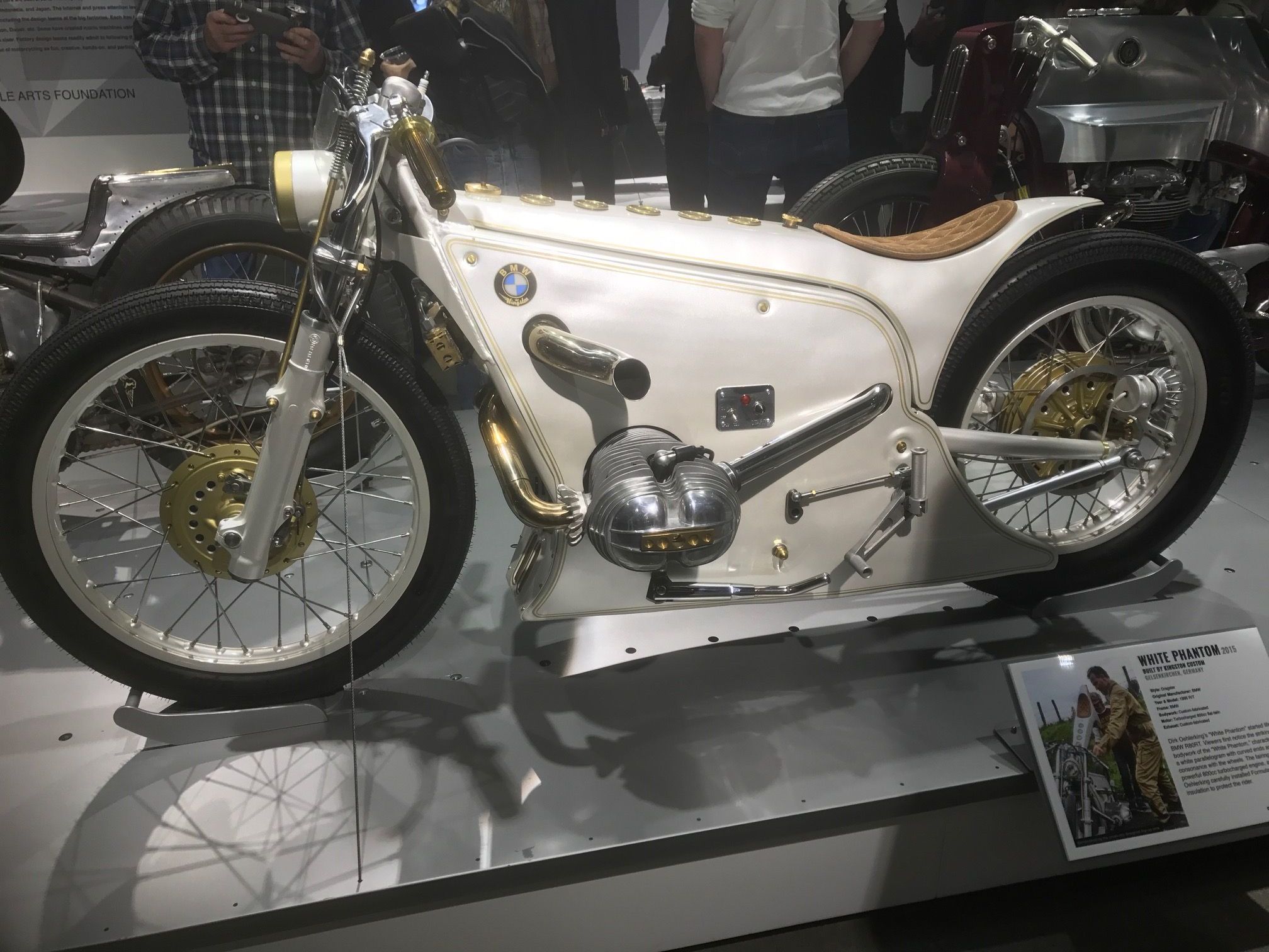 Kingston Custom's "White Phantom" was one of my favorite bikes at the exhibit 