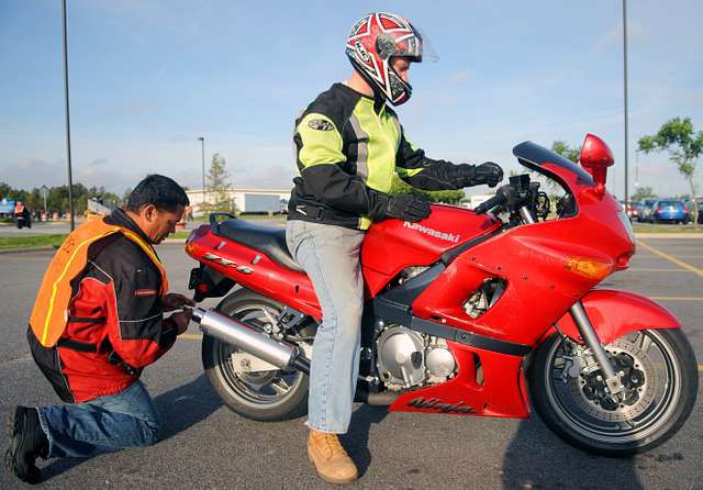 Roadside motorcycle inspections are a thing in some places. Defense Visual Information Distribution Service