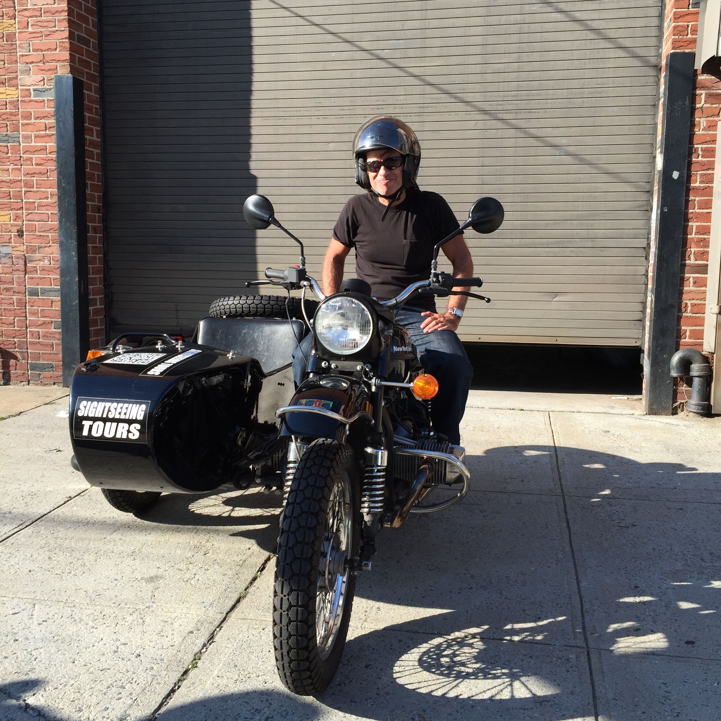 Anthony Sepulveda gives side car tours of New York