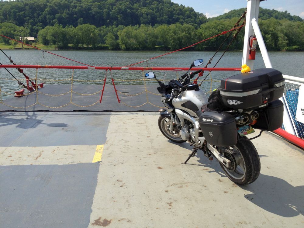 Motorcycle Crossing by Ferry