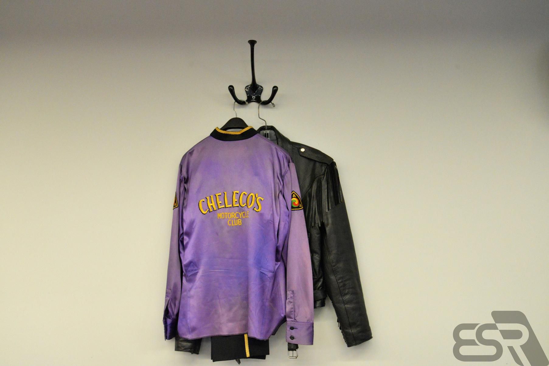 Bar Hodgson's original jacket from the Cheleco's Motorcycle Club he started in 1958