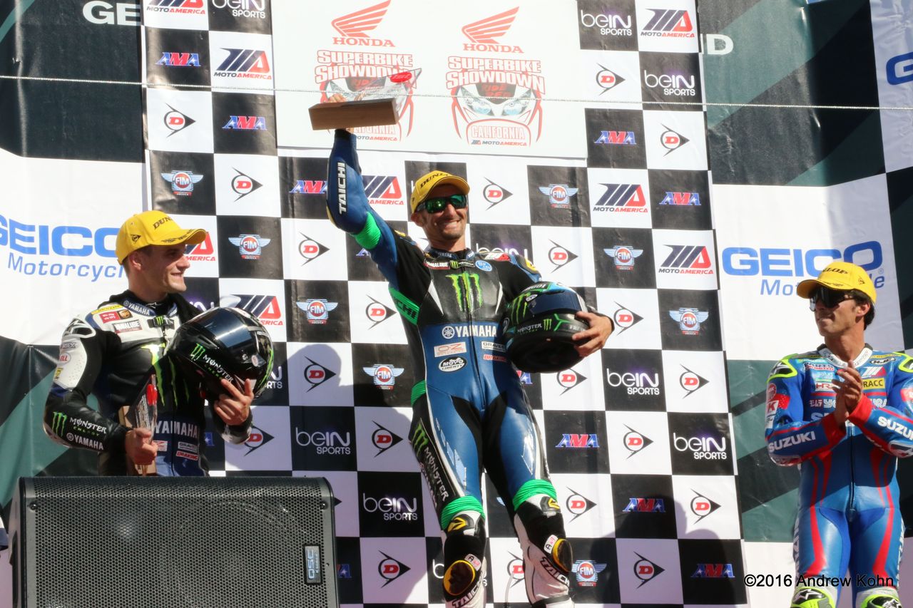 Josh Hayes won the second MotoAmerica Superbike race