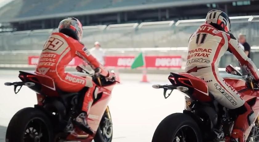 Nicky Hayden and Ben Spies Ducati 1199 Panigale R