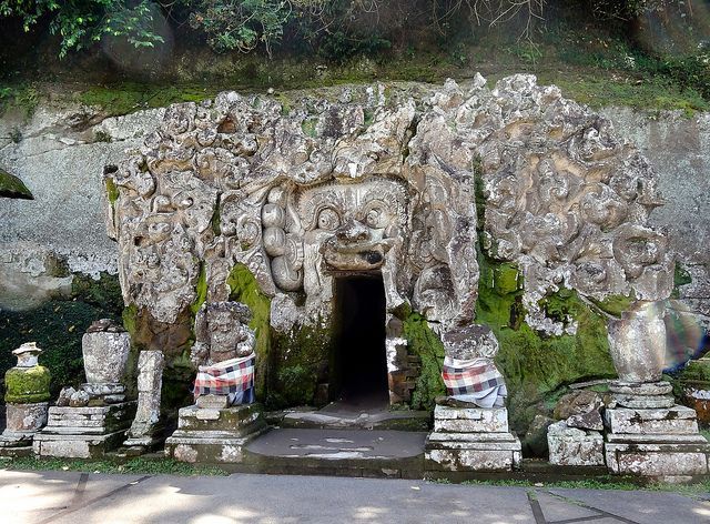 Goa Gajah also knownn as the Elephant Cave in Ubud, Bali
