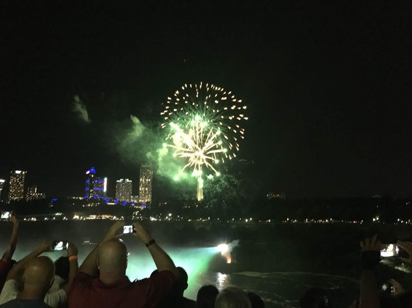 fireworks over the Falls