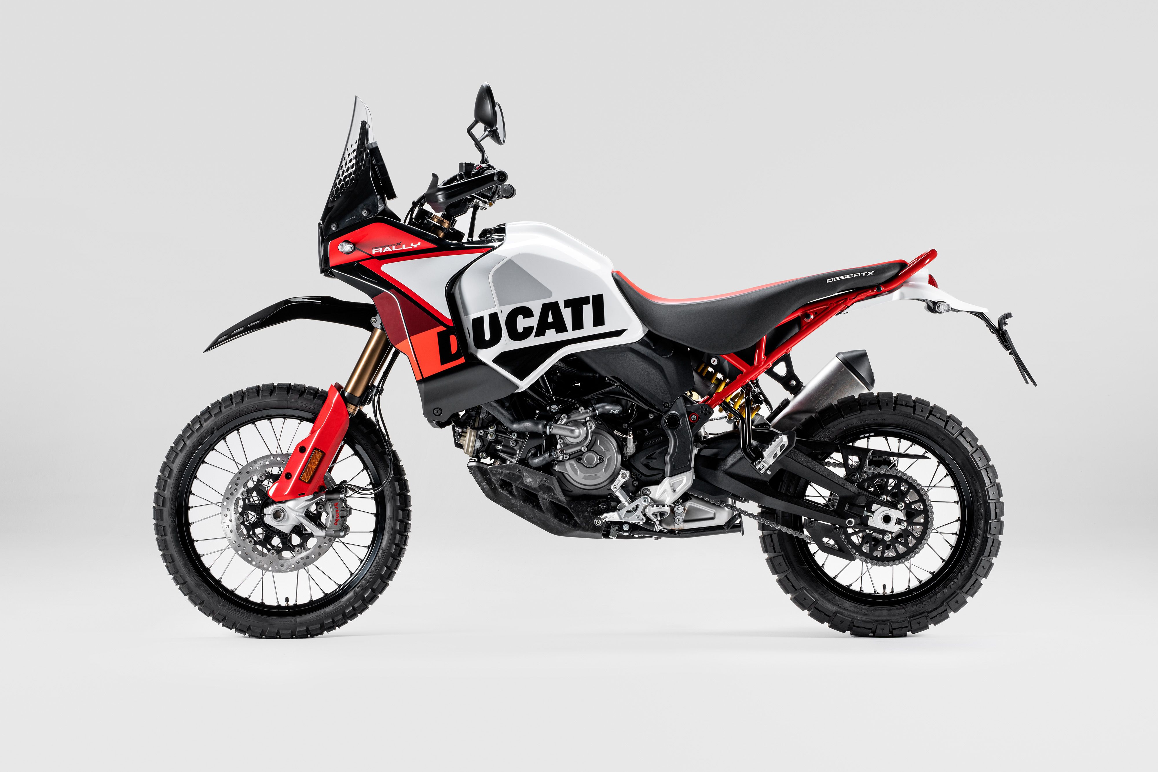 The 2024 DesertX Rally has many upgraded components. Ducati photo
