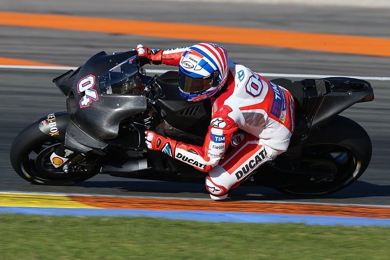 Without electronic rider-assist tech, Ducati's Andrea Dovizioso wouldn't be able to control the roughly 250hp bike