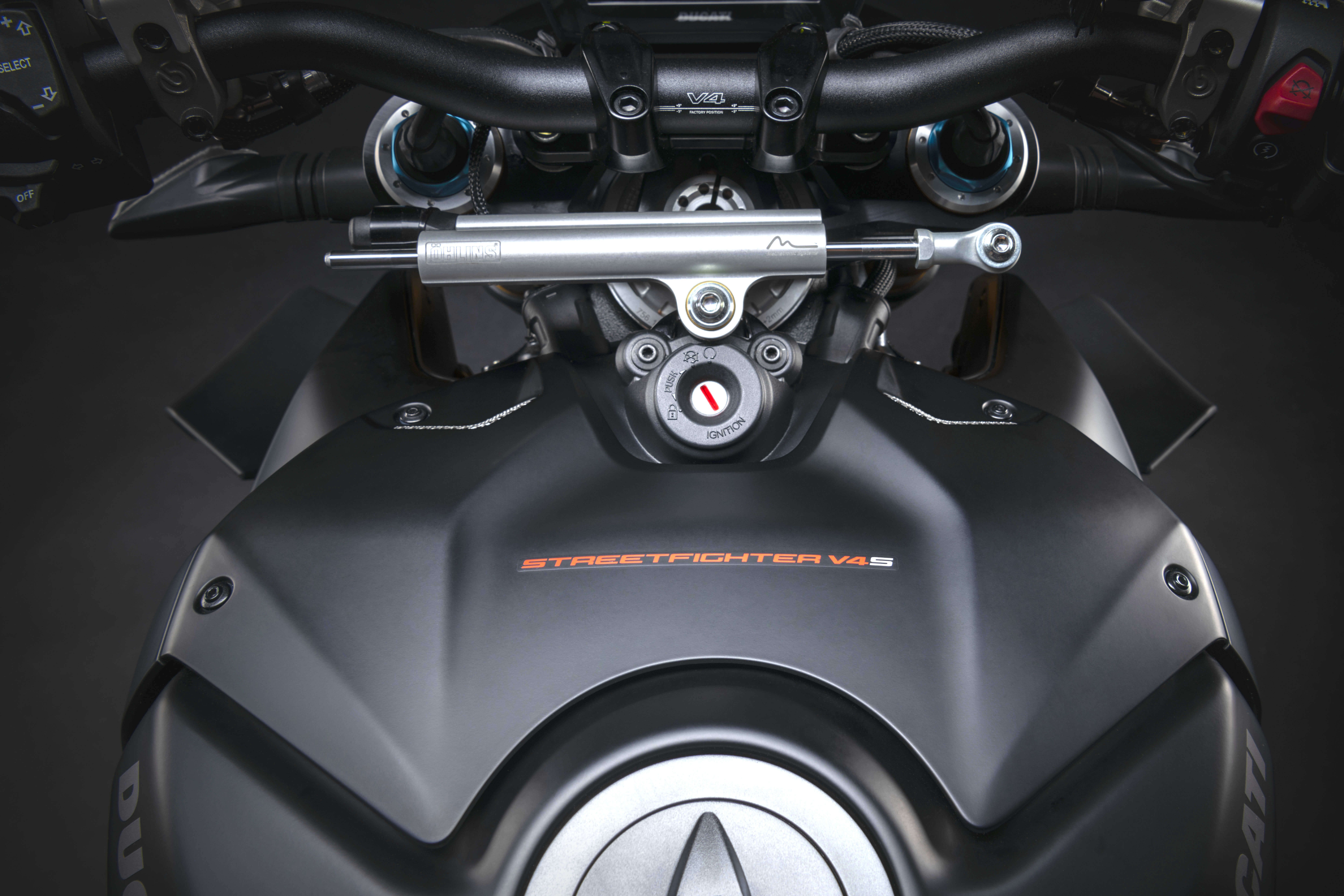 2021 Ducati Streetfighter V4S has the same but upgraded technology from the Panigale V4