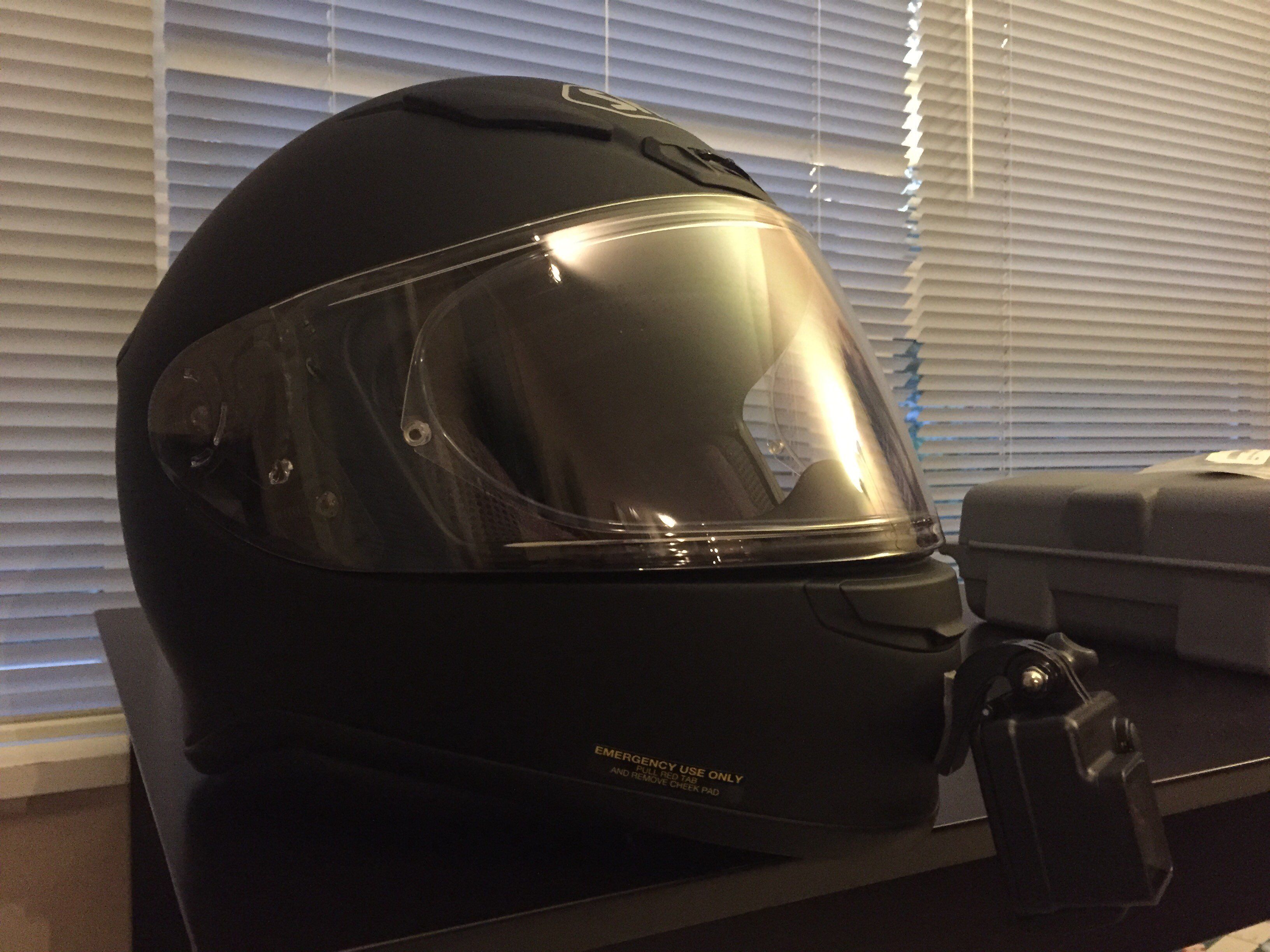 Shoei RF1200 with GoPro