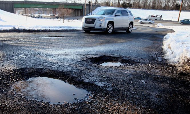 Typical NJ potholes