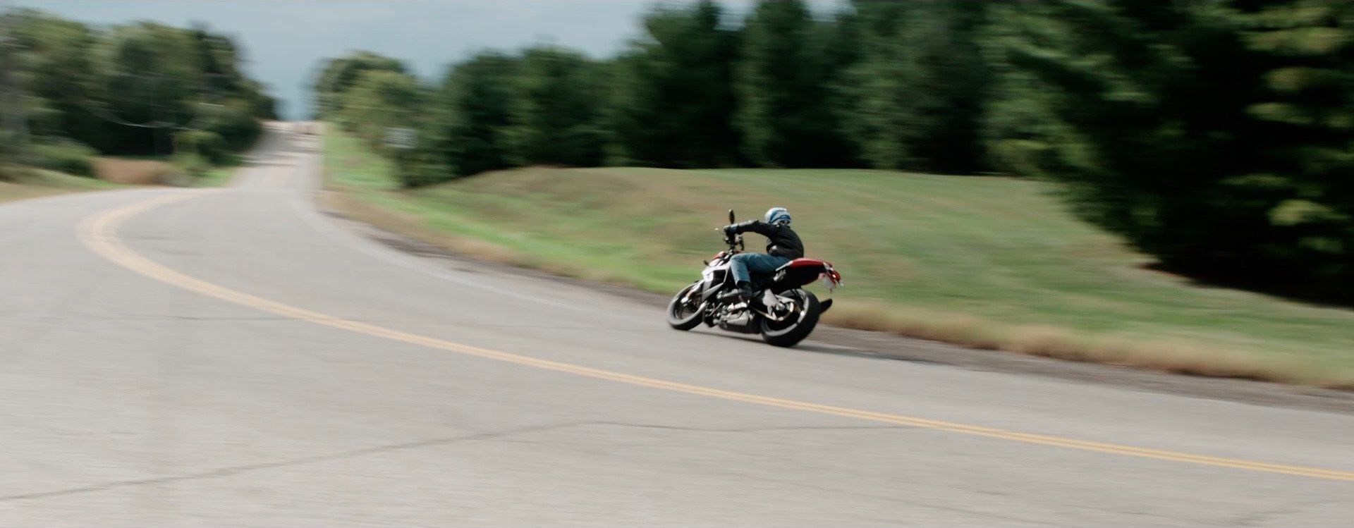 Erik Buell travelling at natural speeds with Eric Ristau for EatSleepRIDE
