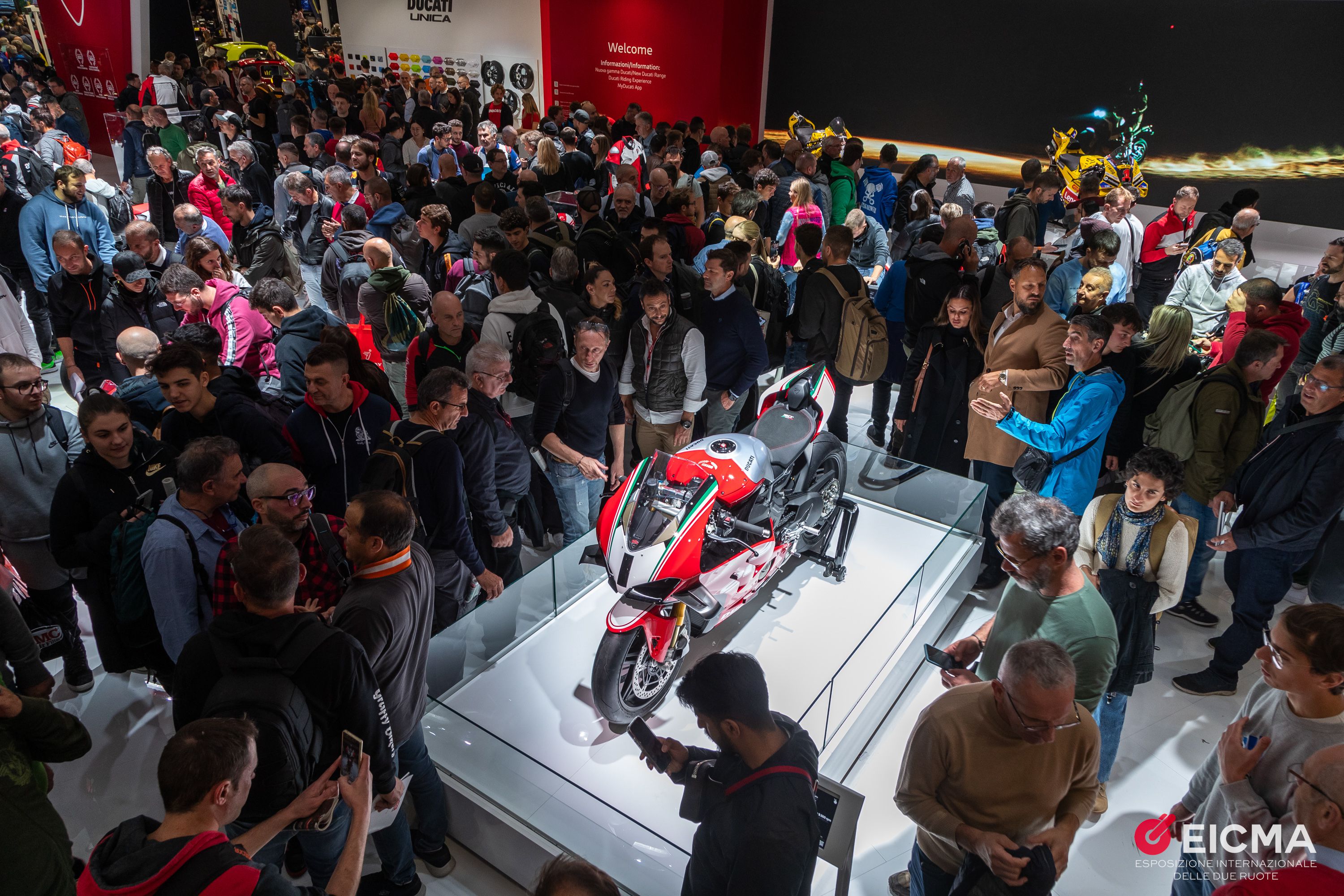 Bikers of all ages attend EICMA. Courtesy EICMA