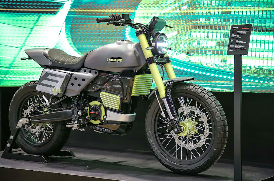 The E-Cab looks like the Cab 500 street tracker without the dual pipes