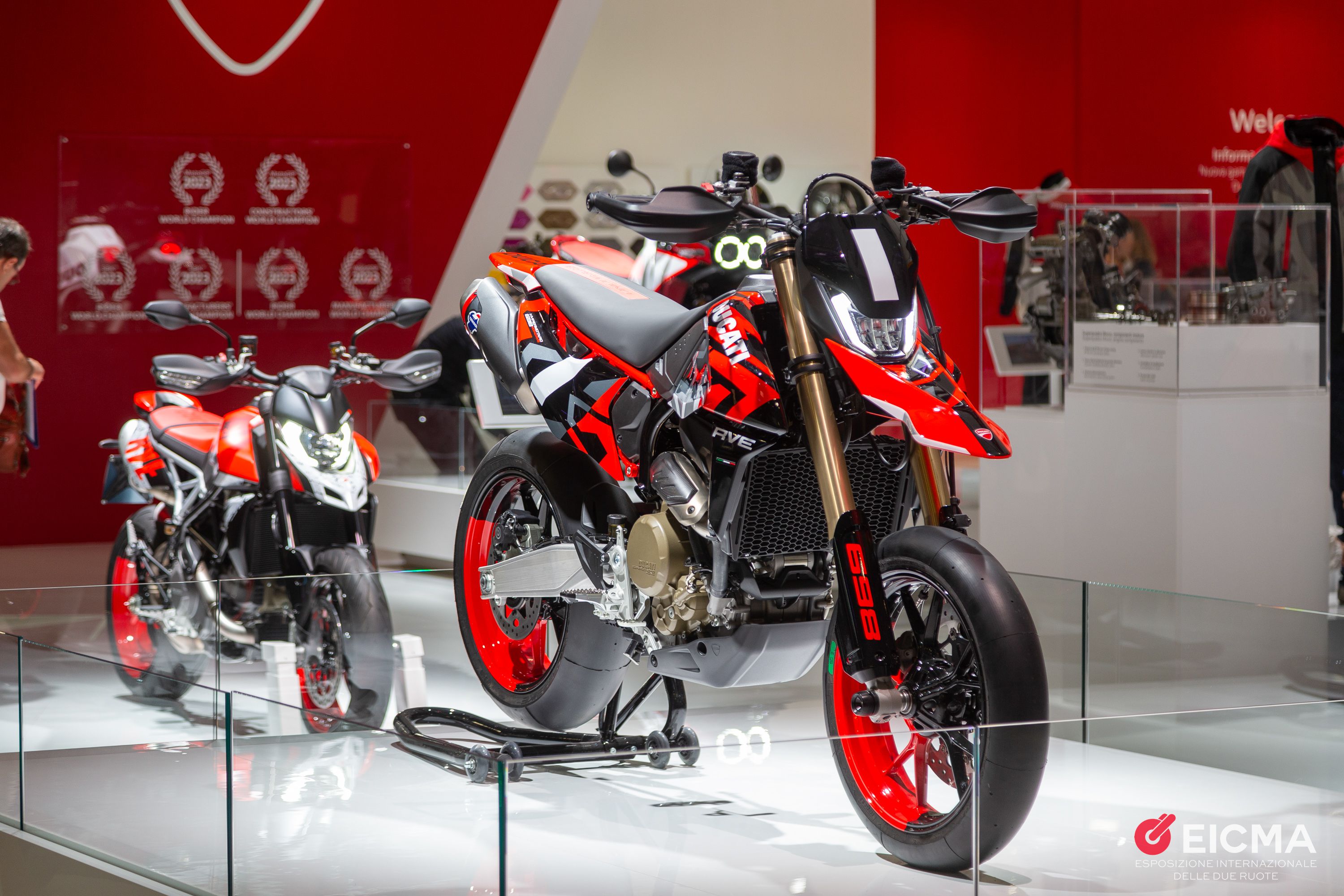 The Ducati Hypermotard 698 Mono RVE was the fans' choice. Courtesy EICMA