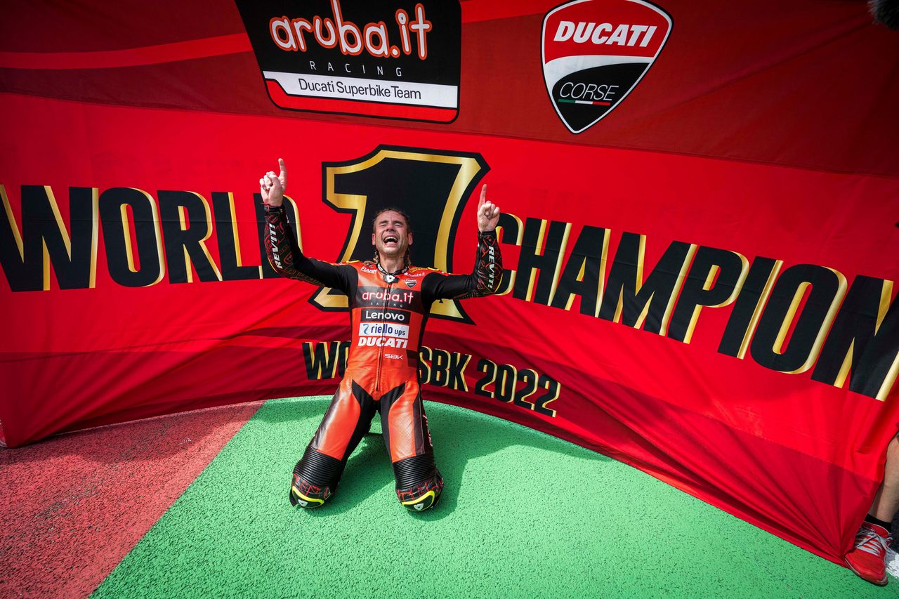 Alvaro Bautista is 2022 WorldSBK champion. Ducati photo