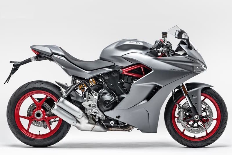 The new matte silver Ducati SuperSport