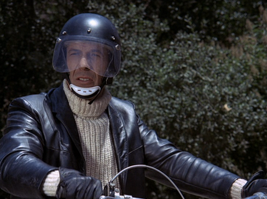 Leonard Nimoy, in a scene from the original Mission Impossible tv series