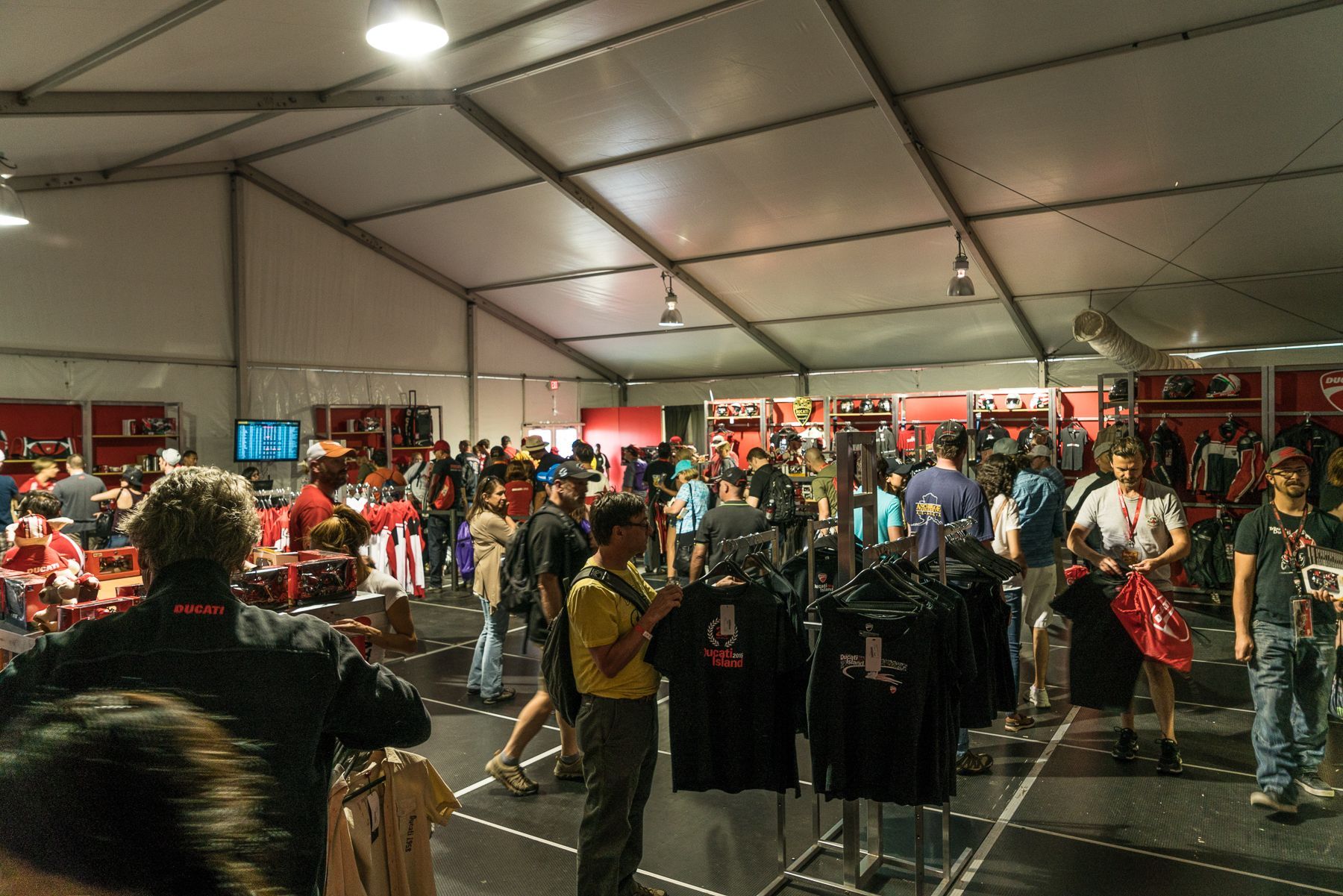 Inside the shop - Ducati Island, Austin MotoGP 2016