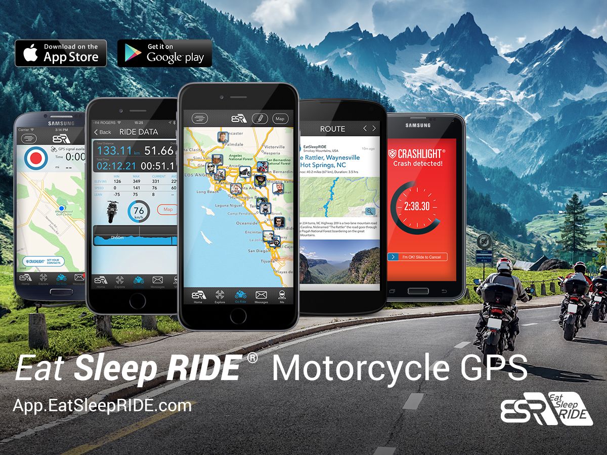 EatSleepRIDE Motorcycle GPS App