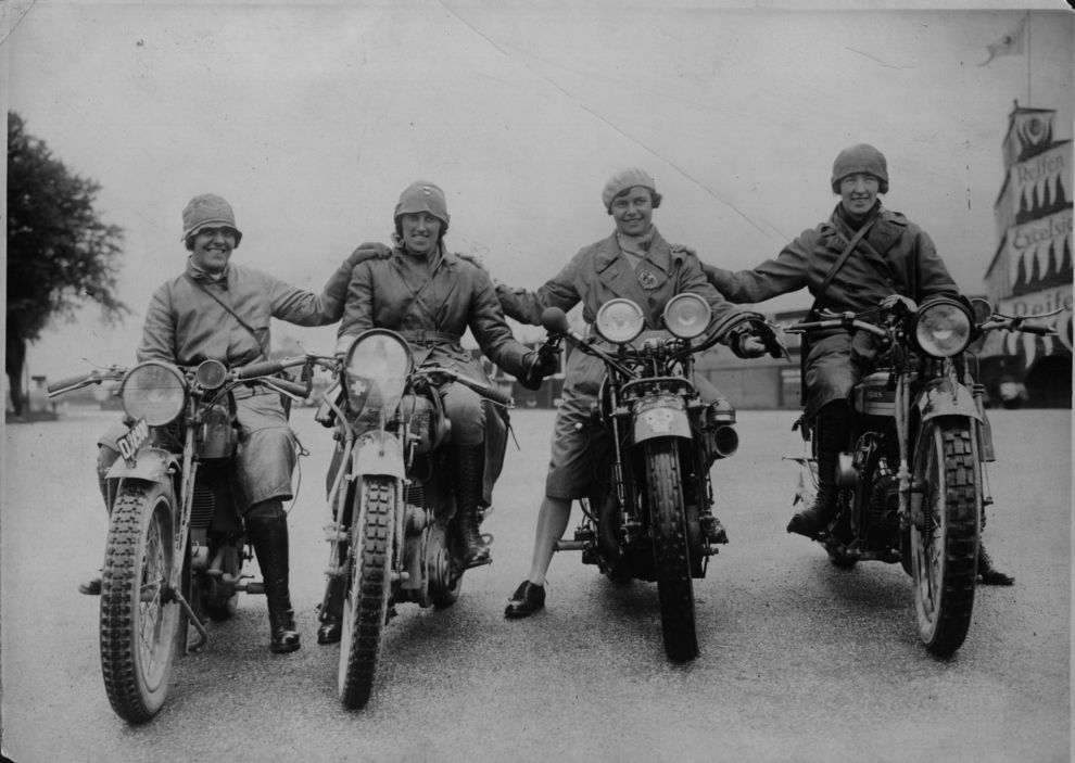 Moto Ladies in Germany, 1938