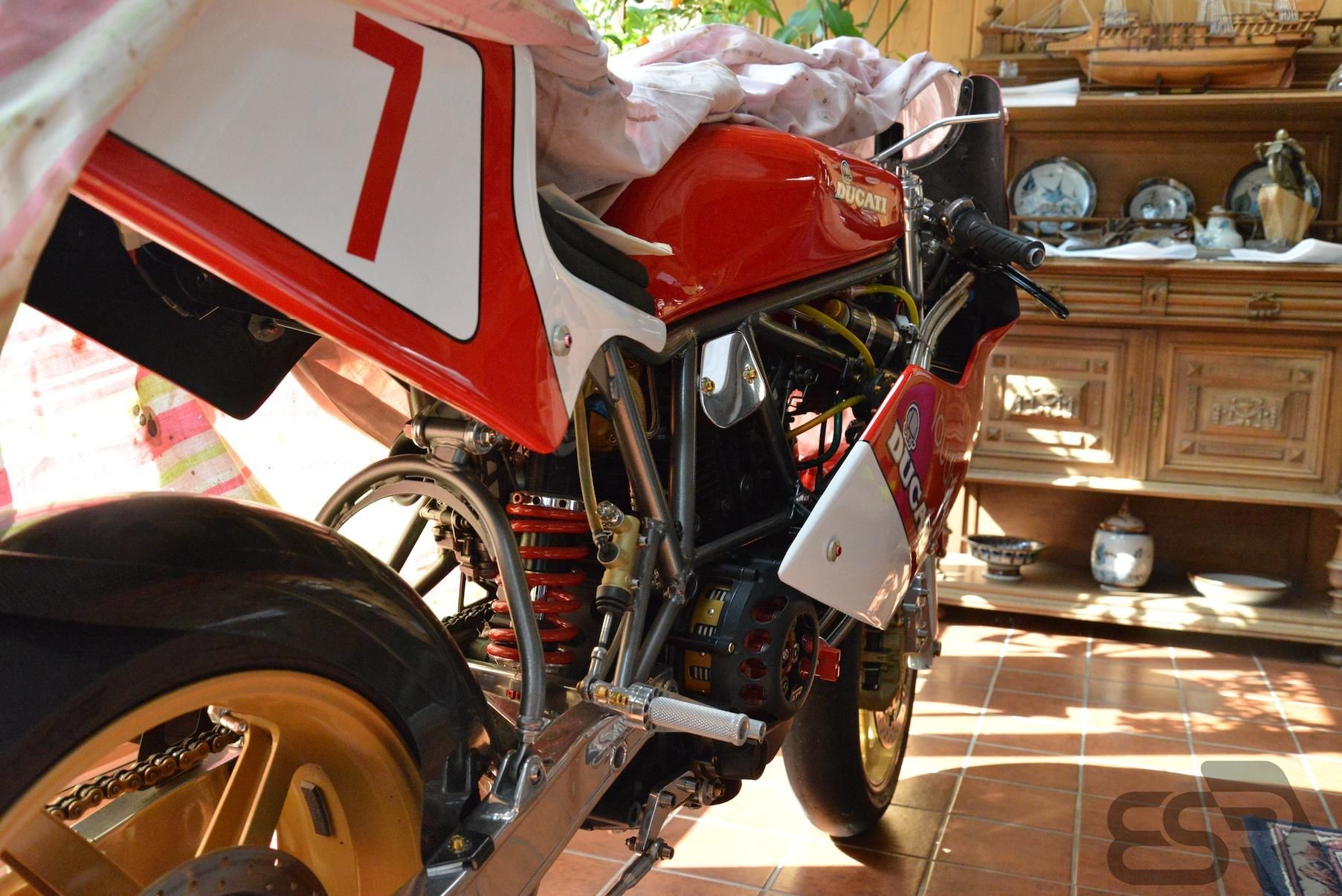 Hodgson Ducati build in progress