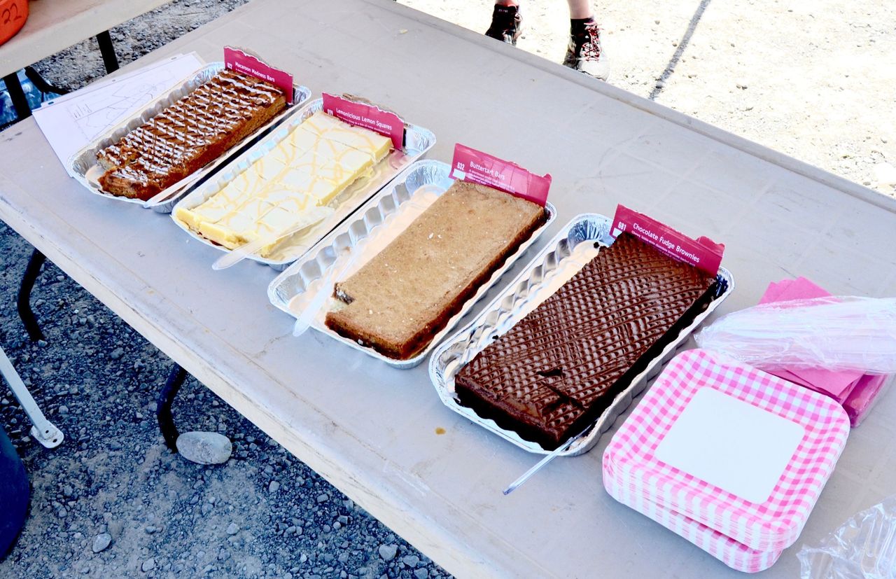 Women's Ride Out: In addition to BBQ and ice cream, there were some mighty fine dessert bars.