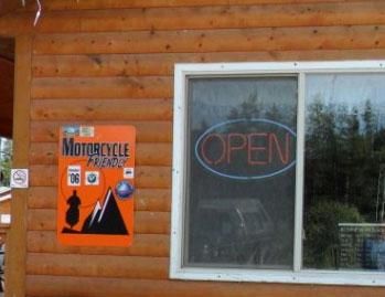Motorcycle Friendly Sign in Yukon