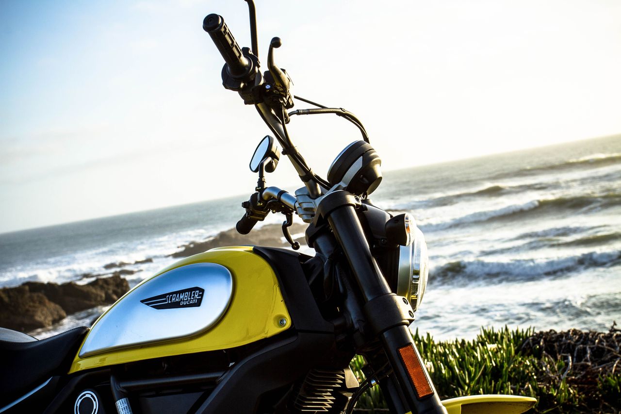 2015 Ducati Scrambler Icon edition with streamlined gas tank