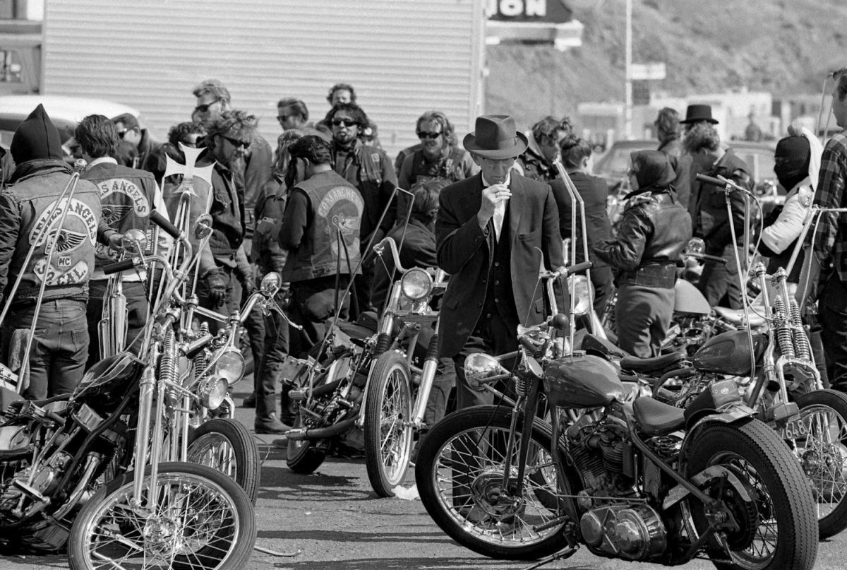 A Gentleman among Hells Hogs.  Bill Ray/Getty Images