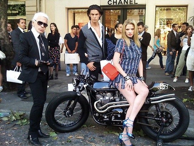 Karl Lagerfeld Commissioned Triton Motorcycle for Chanel